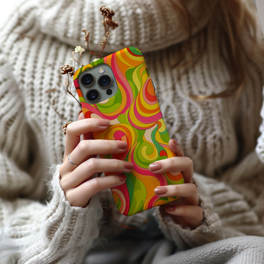 PsychedeliPop Phone Case – Electric Color Burst with Everyday Protection