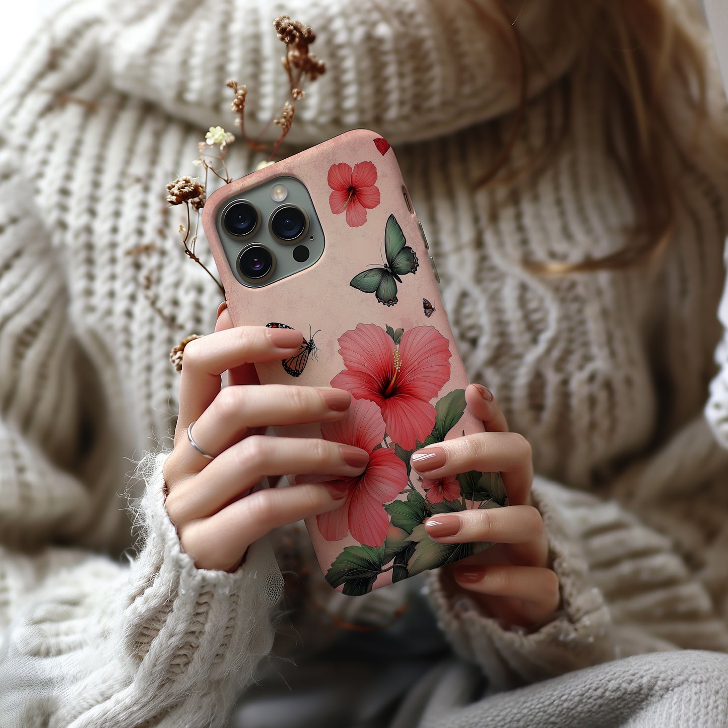 Island Blossom Phone Case – Tropical Floral Elegance with Everyday Protection