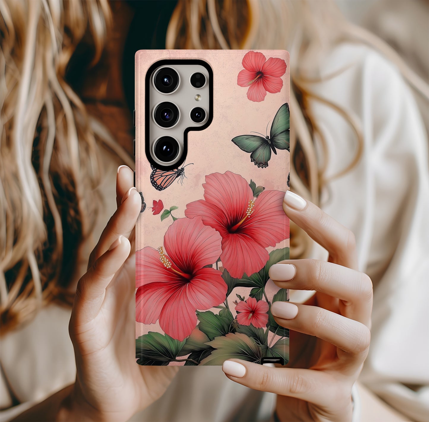 Island Blossom Phone Case – Tropical Floral Elegance with Everyday Protection
