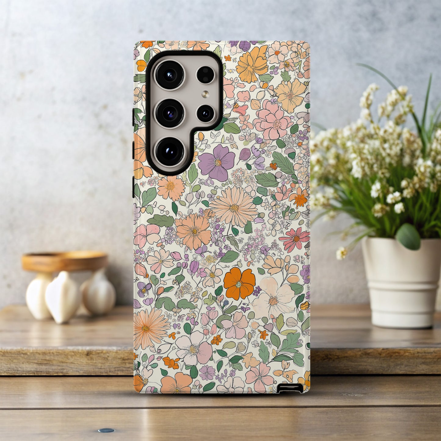Blush Bloom Phone Case – Soft Floral Elegance with Everyday Protection