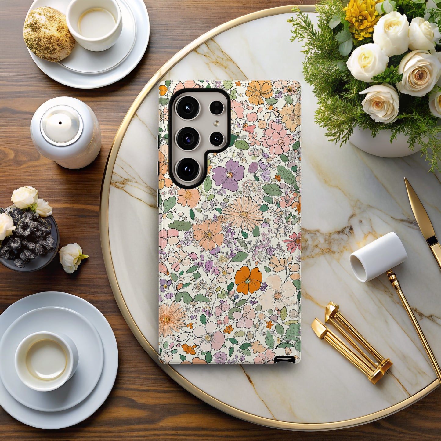 Blush Bloom Phone Case – Soft Floral Elegance with Everyday Protection