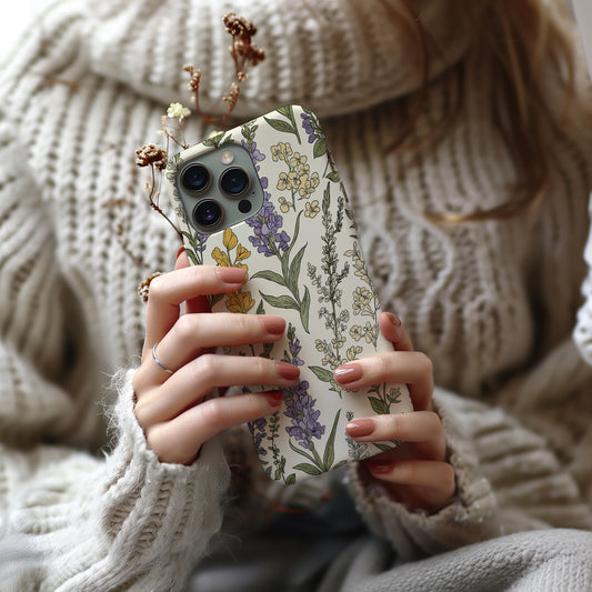Whispering Wildflowers Phone Case – Gentle Nature with Everyday Protection