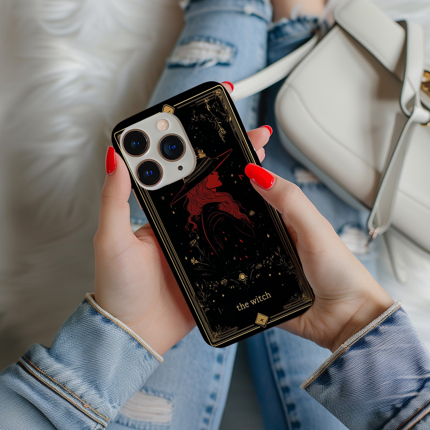 The Inferno Witch Phone Case – Dark Magic Meets Fiery Power with Everyday Protection