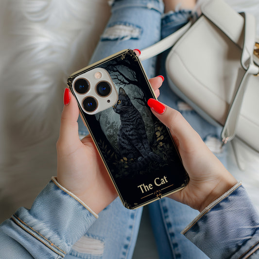 Nine Lives Tarot Phone Case – Feline Magic & Mystical Protection with Everyday Style