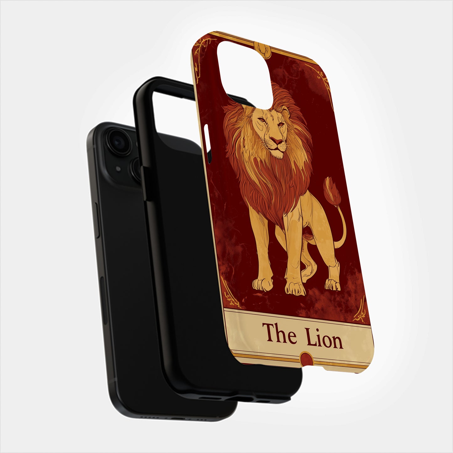 Regal Roar Tarot Phone Case – Majestic Power Meets Mystical Design with Everyday Protection