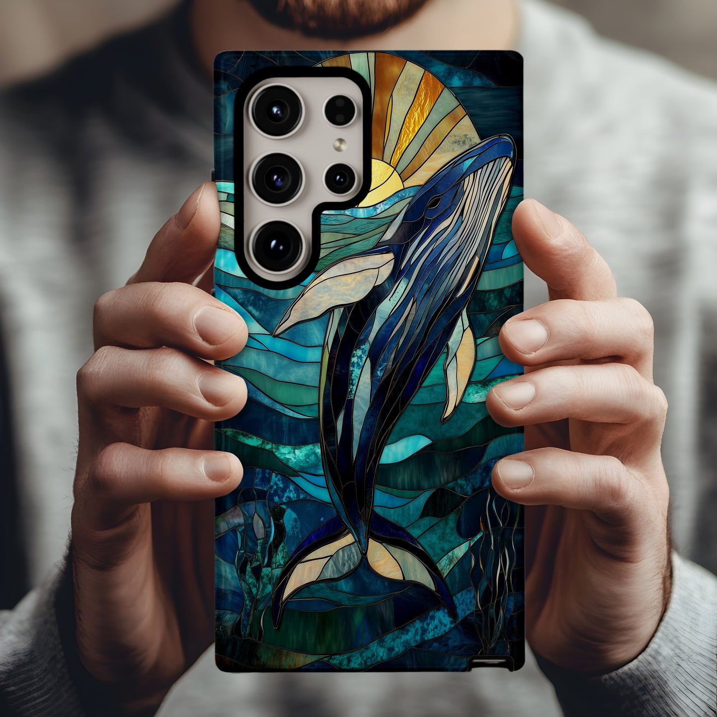 Blue Tide Mosaics Phone Case – Ocean-Inspired Artistry with Everyday Protection