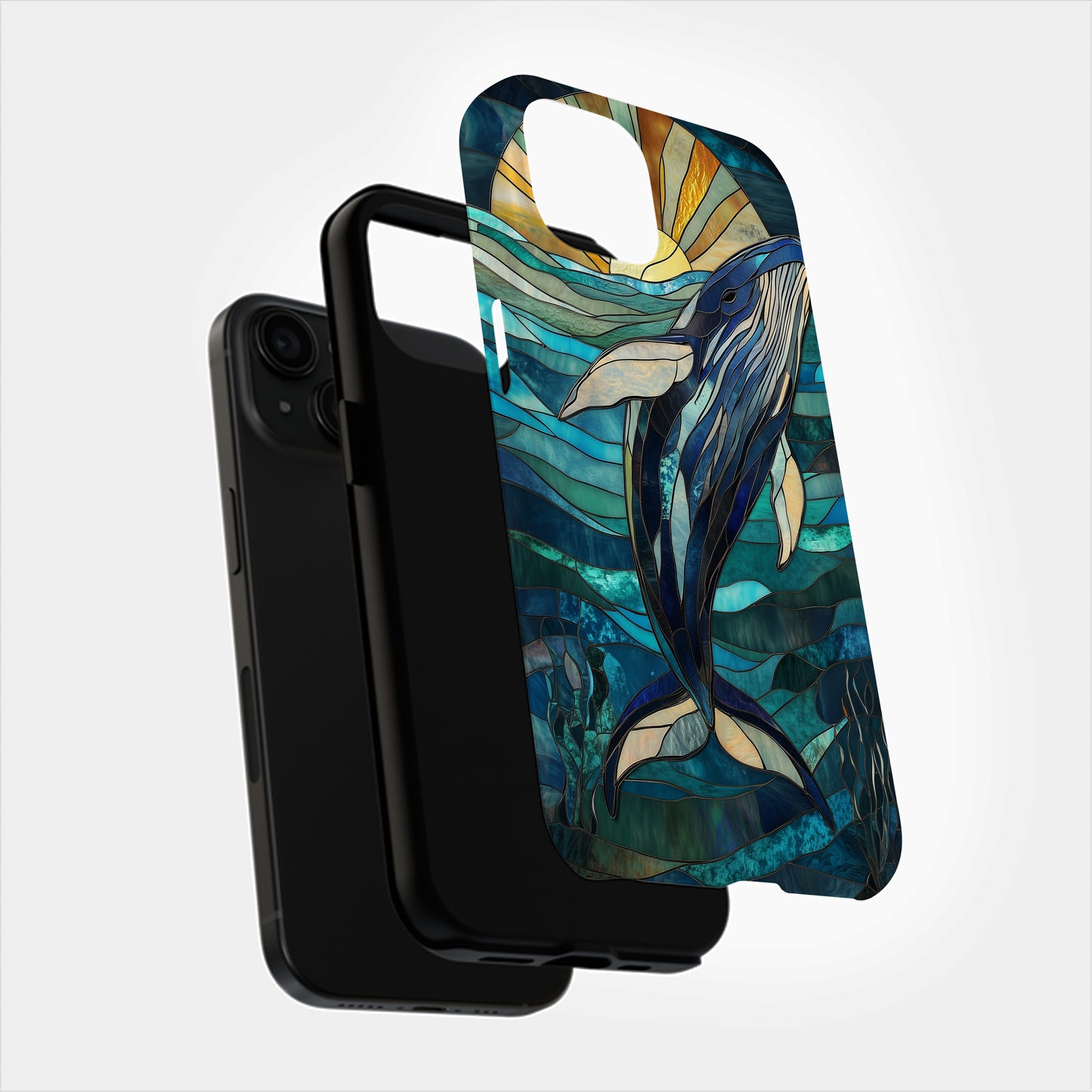 Blue Tide Mosaics Phone Case – Ocean-Inspired Artistry with Everyday Protection
