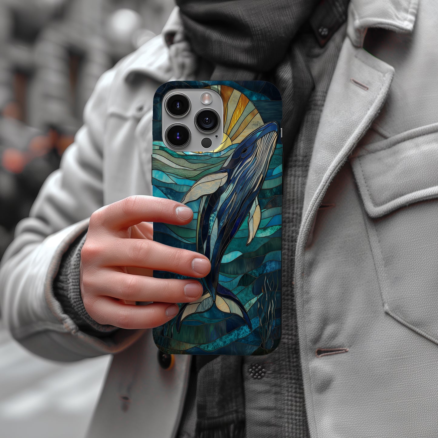 Blue Tide Mosaics Phone Case – Ocean-Inspired Artistry with Everyday Protection