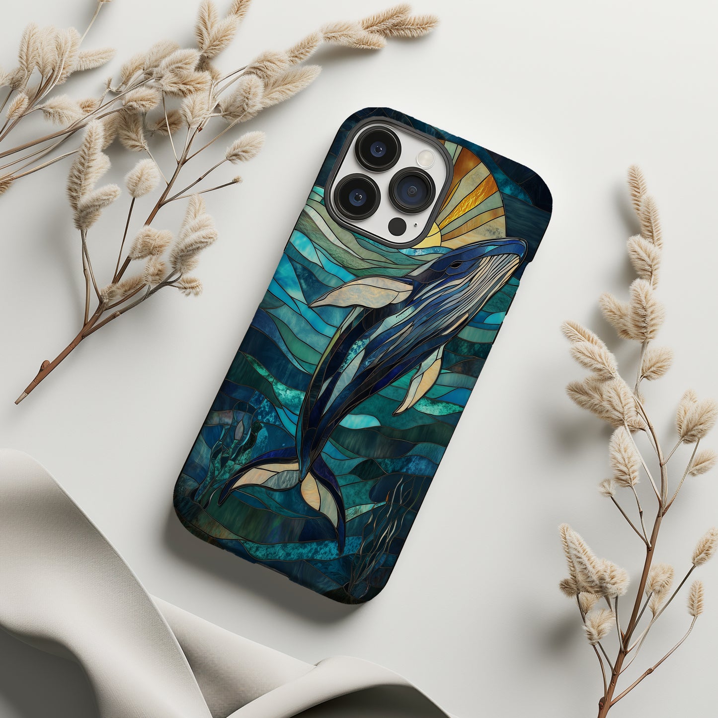 Blue Tide Mosaics Phone Case – Ocean-Inspired Artistry with Everyday Protection