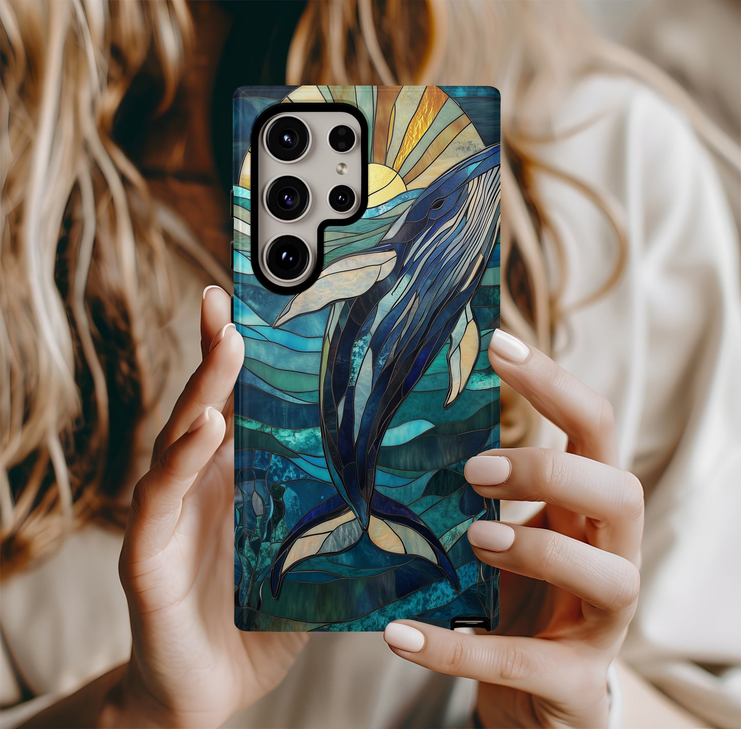 Blue Tide Mosaics Phone Case – Ocean-Inspired Artistry with Everyday Protection