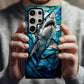 Stained Jaws Phone Case – Ocean Apex Meets Stained Glass Style with Everyday Protection