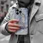 Shards of the Snowcat Phone Case – Arctic Majesty Meets Stained Glass Power with Everyday Protection