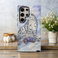 Shards of the Snowcat Phone Case – Arctic Majesty Meets Stained Glass Power with Everyday Protection