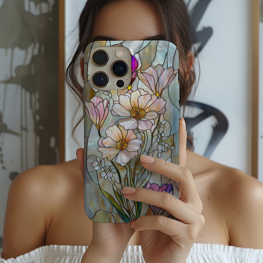 Meadowlight Mosaics Phone Case – Blooming Fields in Artful Glass with Everyday Protection