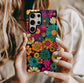 Groovy Bloom Phone Case – Retro Florals with Everyday Protection