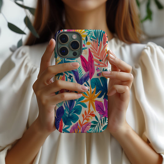 BloomPop Phone Case – Vibrant Florals with a Pop of Personality & Everyday Protection