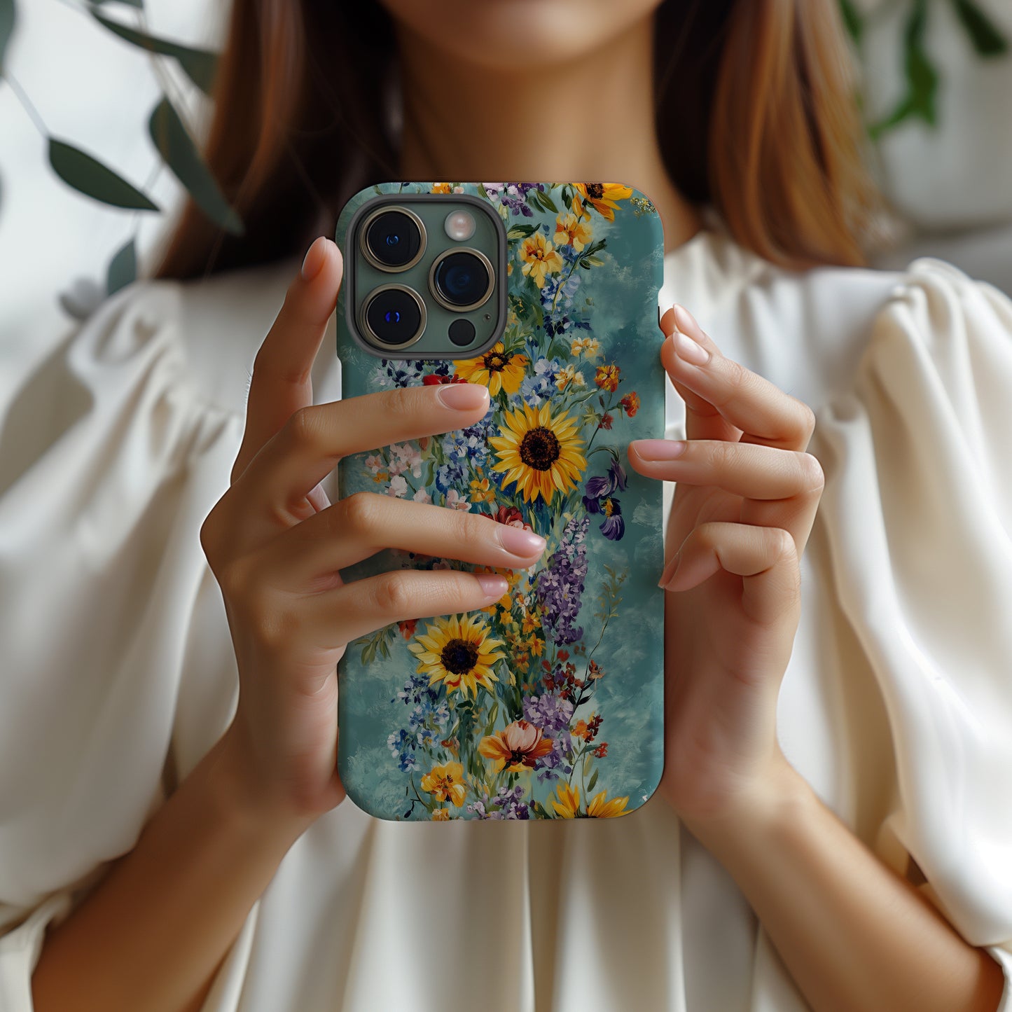 Impression Bloom Phone Case – Painterly Florals with Everyday Protection