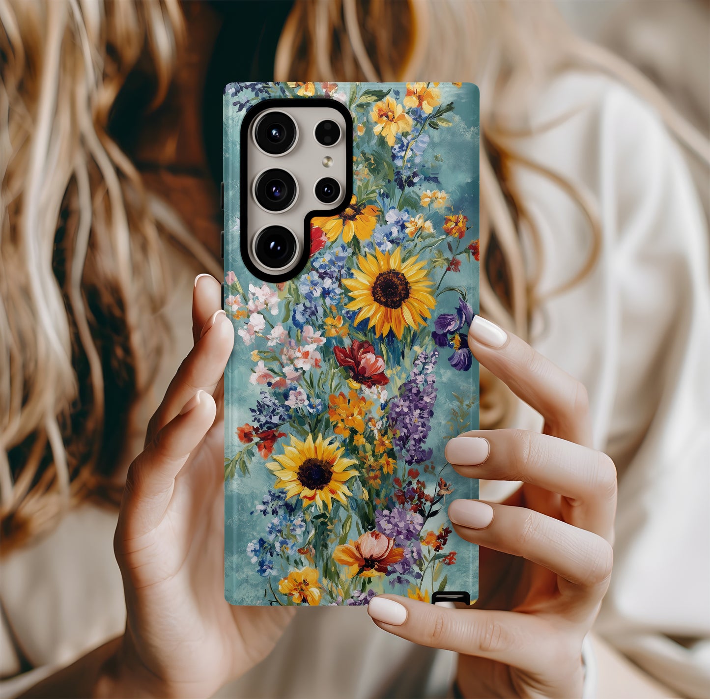 Impression Bloom Phone Case – Painterly Florals with Everyday Protection