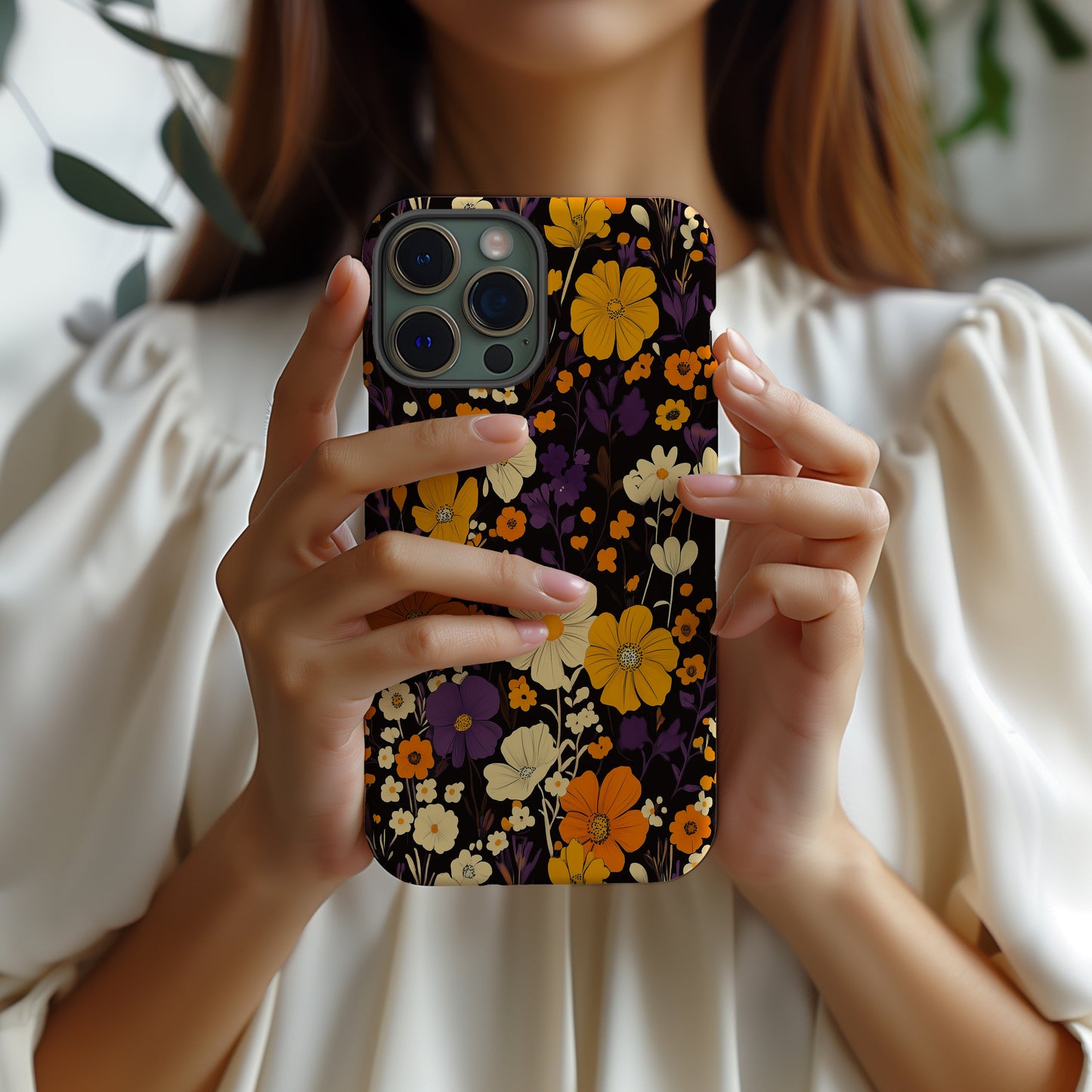 Vintage Bloomscape Phone Case – Timeless Florals with Everyday Protection