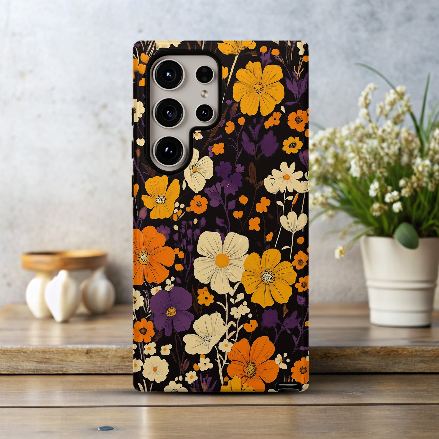 Vintage Bloomscape Phone Case – Timeless Florals with Everyday Protection