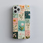 FloraPatch Phone Case – Vintage Floral Quilt Vibes with Everyday Protection