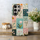FloraPatch Phone Case – Vintage Floral Quilt Vibes with Everyday Protection