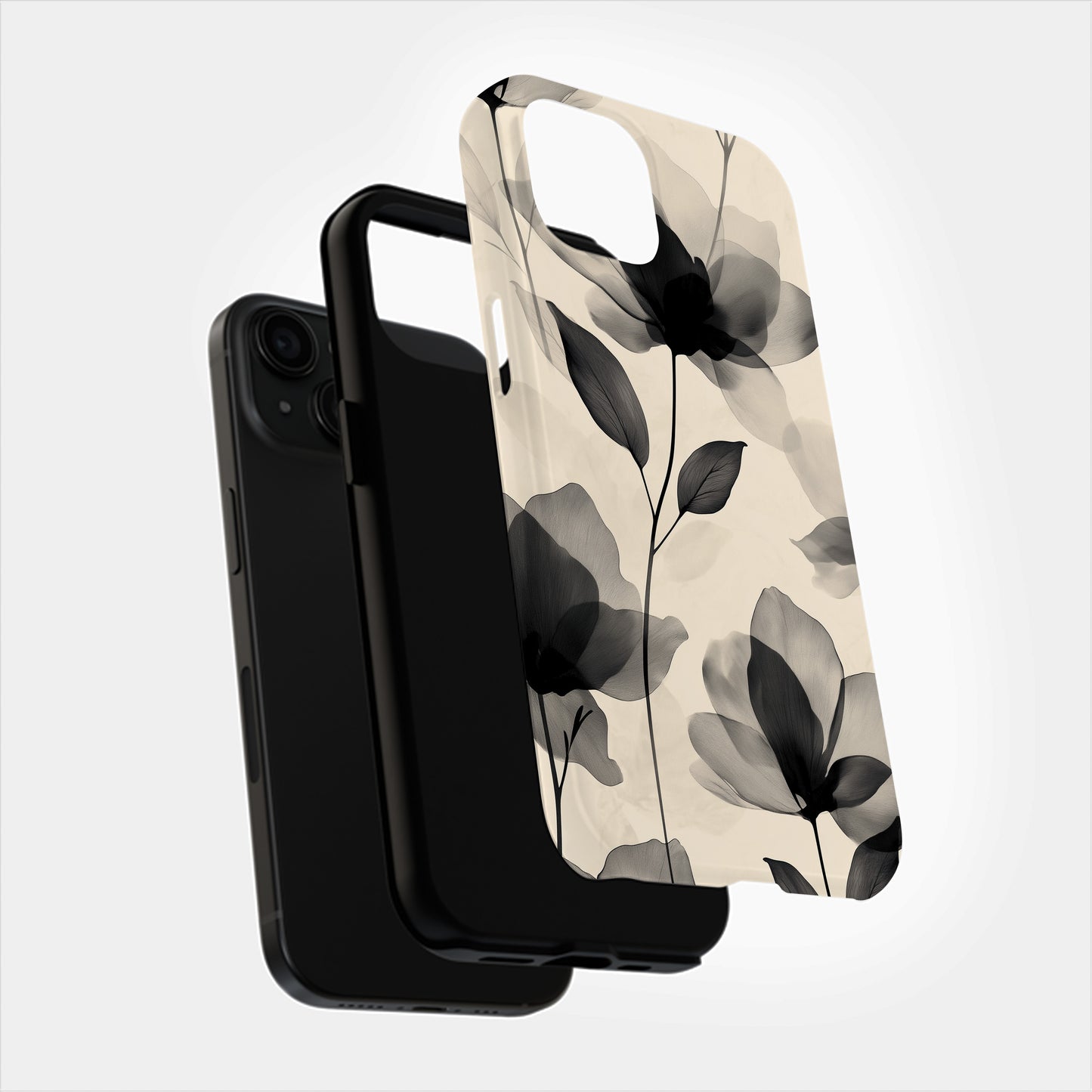 Ivory & Ink Phone Case – Minimalist Contrast with Everyday Protection