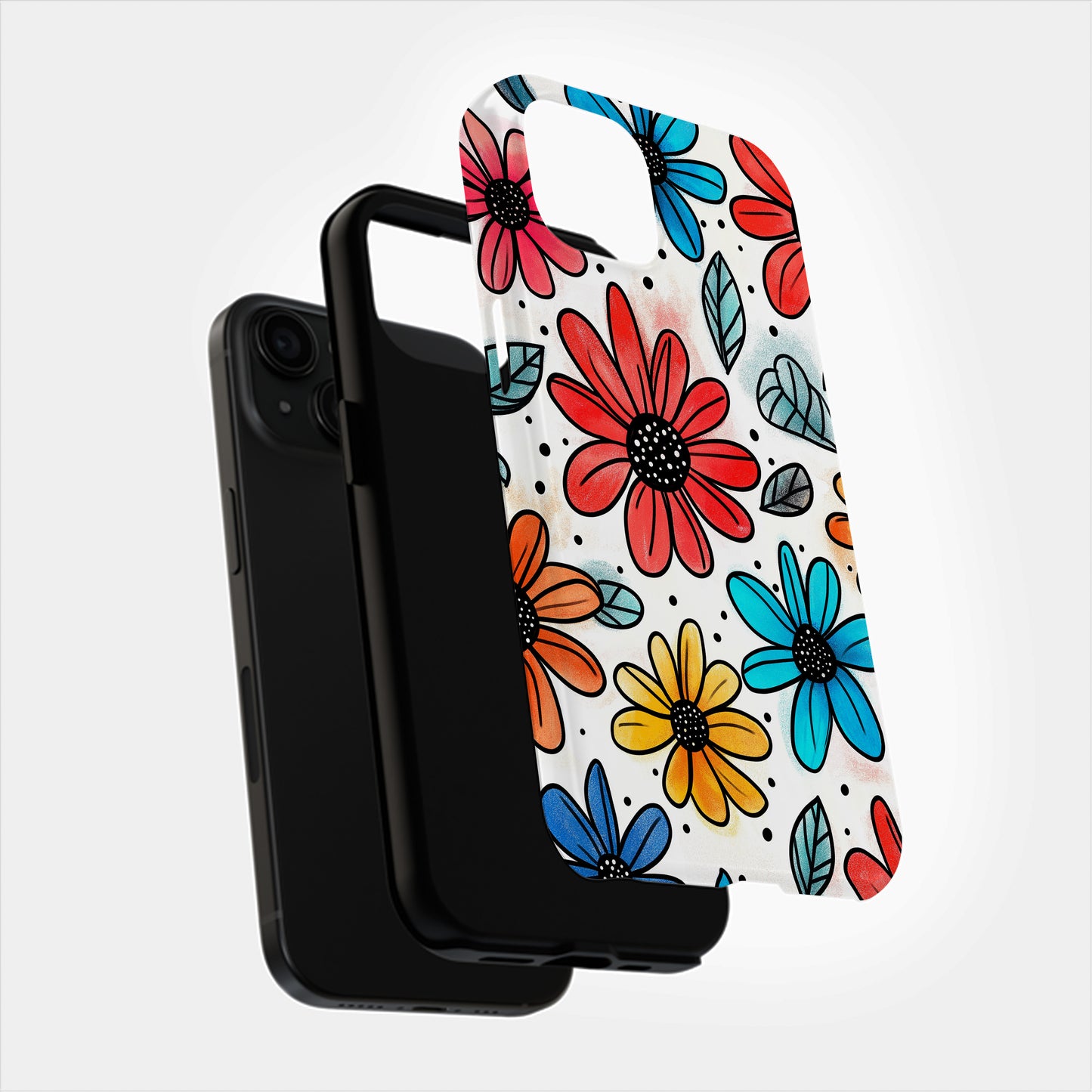 ColorPetal Phone Case – Bold Blooms & Everyday Protection in Full Color
