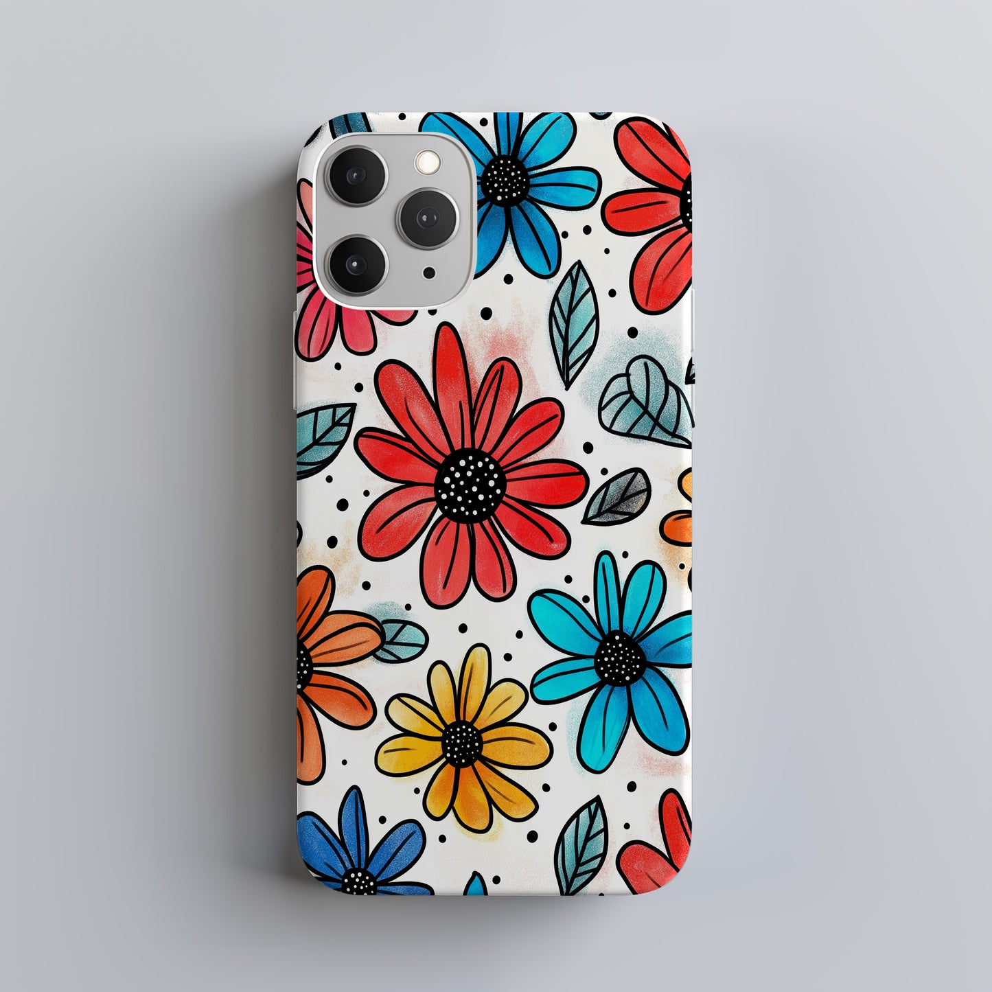 ColorPetal Phone Case – Bold Blooms & Everyday Protection in Full Color