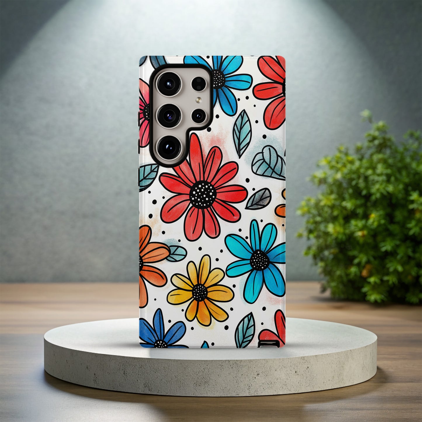 ColorPetal Phone Case – Bold Blooms & Everyday Protection in Full Color