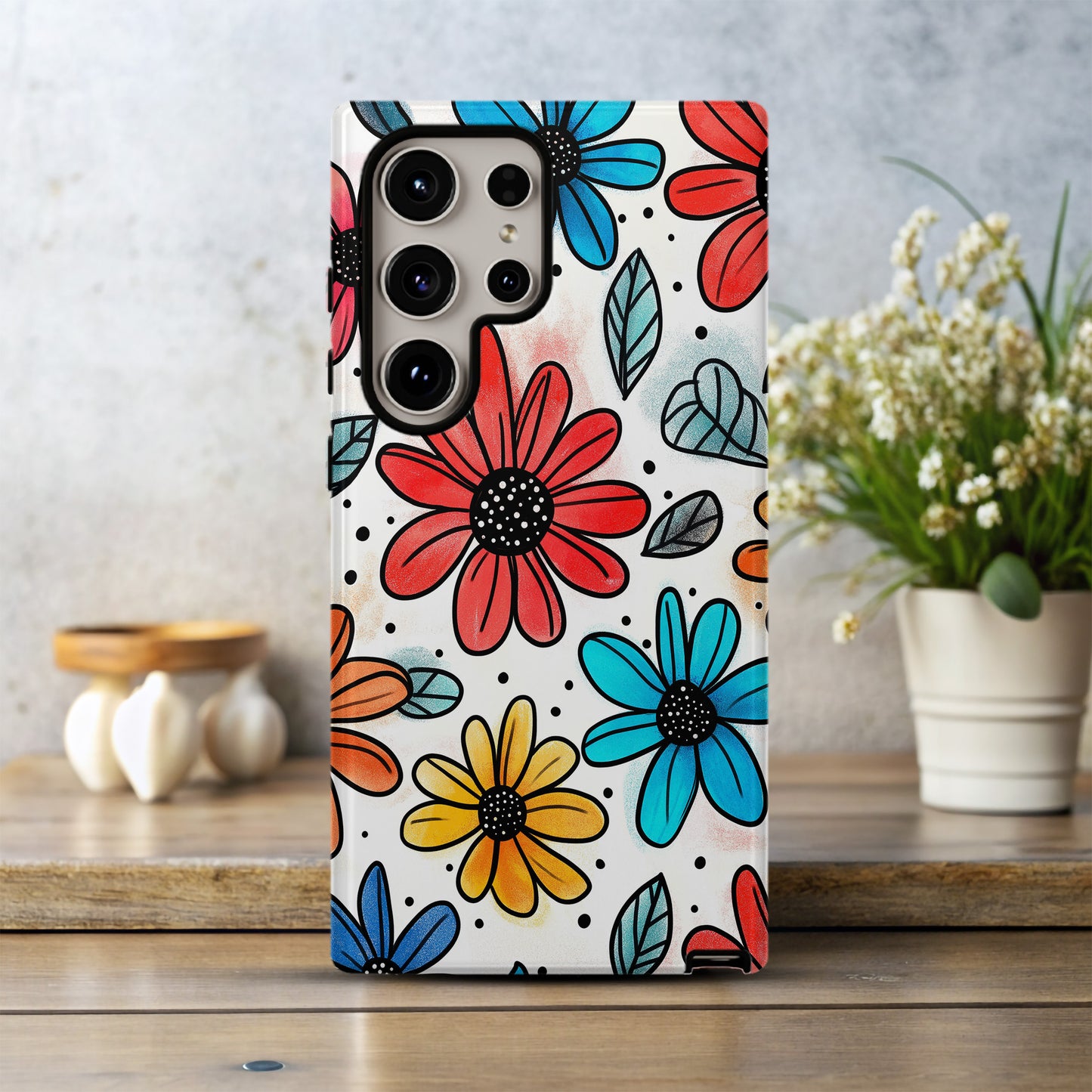 ColorPetal Phone Case – Bold Blooms & Everyday Protection in Full Color