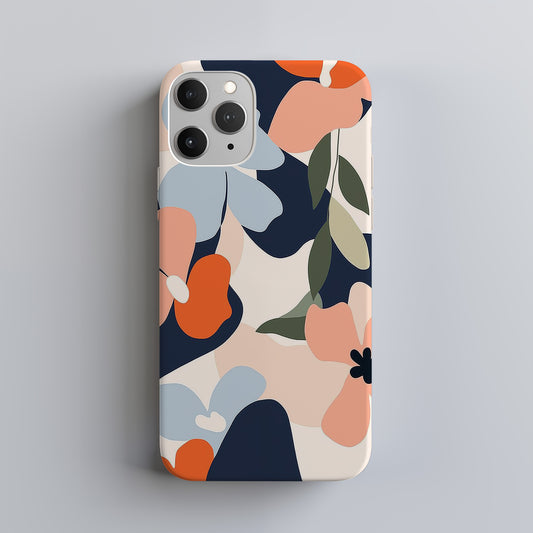 Abstract Blossom Phone Case – Artistic Florals with Everyday Protection