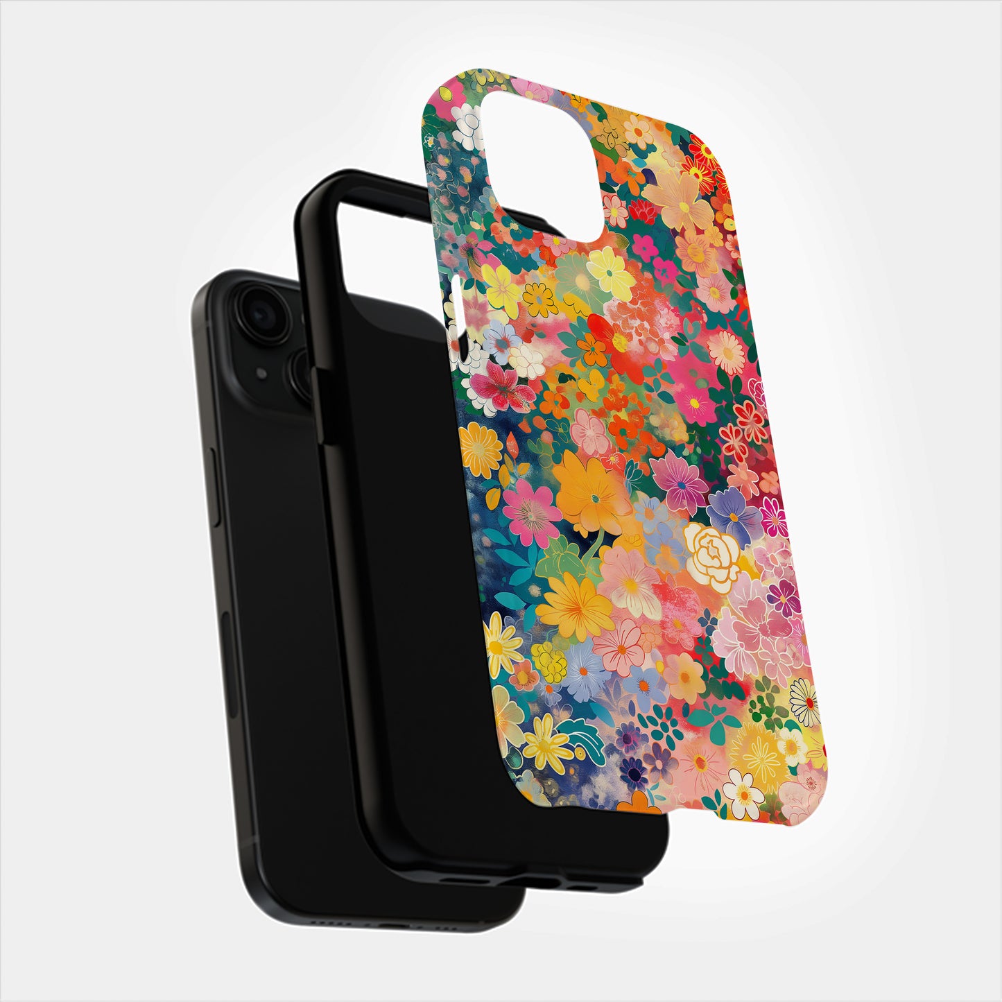 Colorburst Blossom Phone Case – Explosive Floral Energy with Everyday Protection