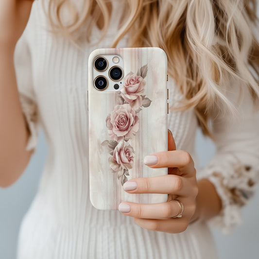 Rosy Lace Phone Case – Delicate Florals & Lace Elegance with Everyday Protection