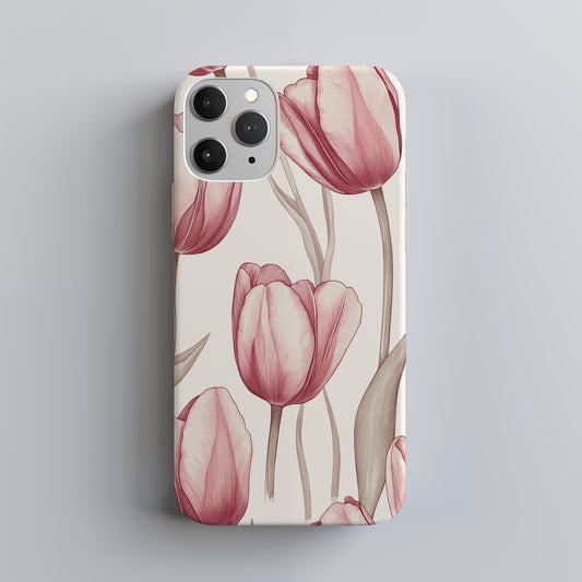 Tulip Whispers Phone Case – Soft Spring Blooms & Everyday Protection