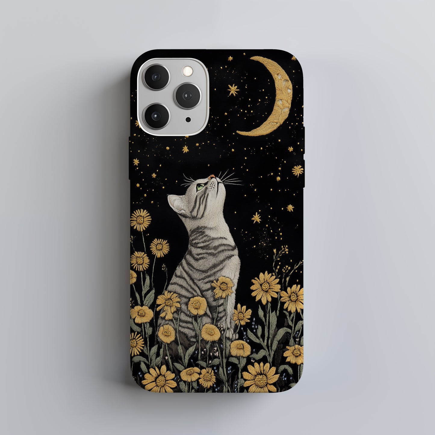 Celestial Meow Phone Case – Mystical Cats & Cosmic Charm with Everyday Protection