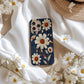 Daisy Denim Stitch Phone Case – Vintage Charm & Everyday Protection with Floral Flair
