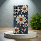 Daisy Denim Stitch Phone Case – Vintage Charm & Everyday Protection with Floral Flair