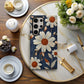 Daisy Denim Stitch Phone Case – Vintage Charm & Everyday Protection with Floral Flair