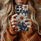 Daisy Denim Stitch Phone Case – Vintage Charm & Everyday Protection with Floral Flair