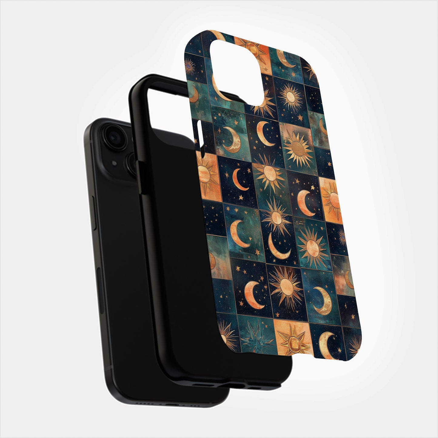 Cosmic Plaid Phone Case – Classic Pattern Meets Galactic Glow with Everyday Protection