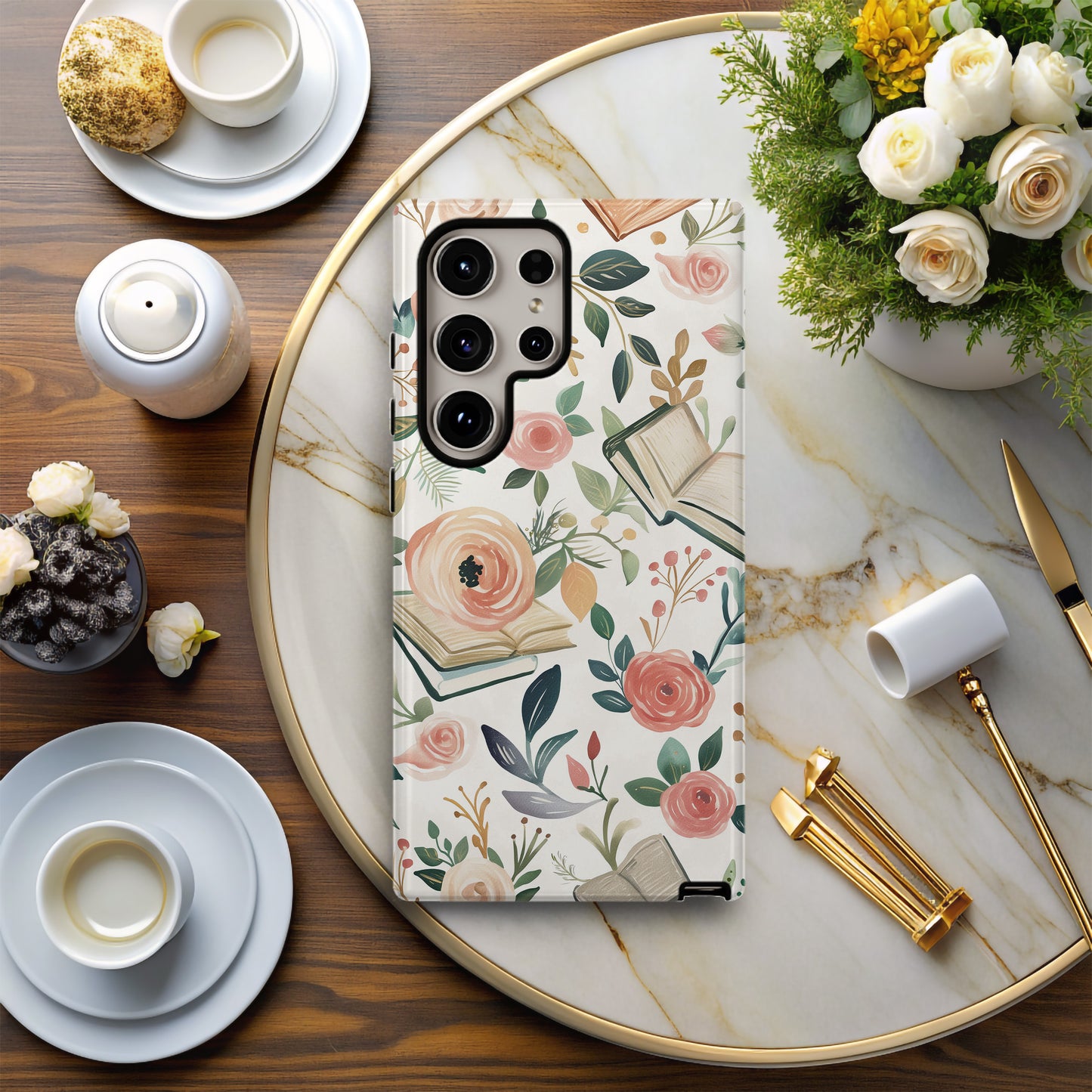 Read & Bloom Phone Case – Literary Florals & Everyday Protection for Book Lovers