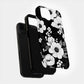 Noir Bloom Phone Case – Monochrome Florals with Bold Elegance & Everyday Protection