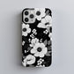 Noir Bloom Phone Case – Monochrome Florals with Bold Elegance & Everyday Protection