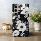 Noir Bloom Phone Case – Monochrome Florals with Bold Elegance & Everyday Protection