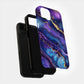 Galaxy Gilded Marble Phone Case – Cosmic Swirls & Everyday Protection with Gold Accents