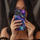 Galaxy Gilded Marble Phone Case – Cosmic Swirls & Everyday Protection with Gold Accents