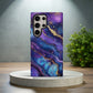 Galaxy Gilded Marble Phone Case – Cosmic Swirls & Everyday Protection with Gold Accents