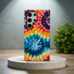 ColorRush Tie-Dye Phone Case – Retro Swirl & Everyday Protection in Bold, Bright Vibes