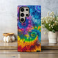 PsychedeliPop Phone Case – Vivid Tie-Dye Swirls with Everyday Protection and Retro Energy